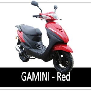 Rød Motowell Gamini scooter