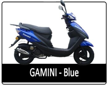 Motowell Gamini  30 km/t i blå blue