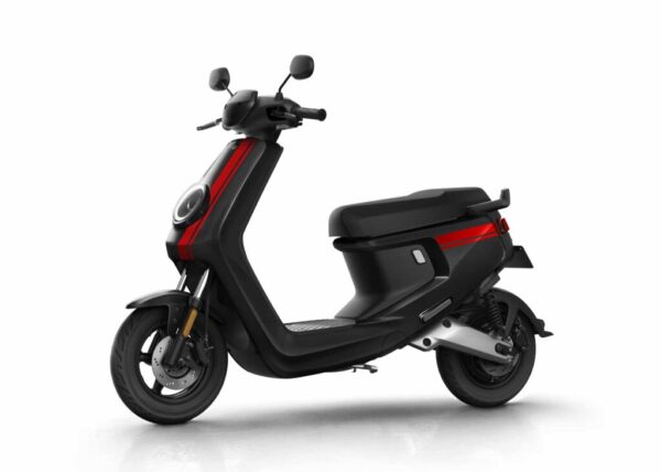 Niu MQi+ sport elektrisk scooter sort rød